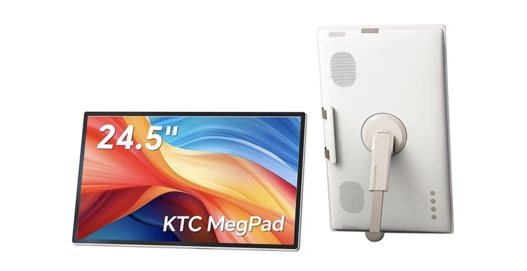 KTC 25” Megpad Portátil TV Pantalla Táctil Monitor 1080 P Android 14.