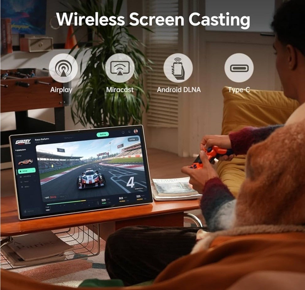 KTC 25” Megpad Portátil TV Pantalla Táctil Monitor 1080 P Android 14.